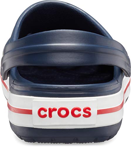 Unisex Crocs Crocband Clogs - Navy, 10 Women / 8 Men, Casual Slip-On Shoe