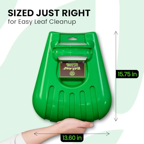 GARDEASE Leaf Scoops - Large Handheld Yard Rakes for Wet & Dry Debris