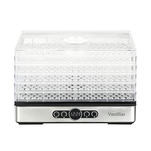 Vassillias Small Food Dehydrator Dryer for Fruits, Vegetables & Jerky