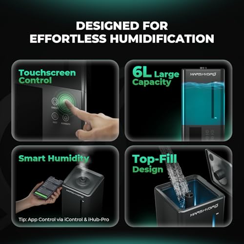 Mars Hydro 2026 Plant Humidifier 6L with Adjustable Humidity & Timer