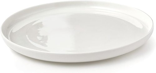 Godinger Brentwood Bone Dinner Plate - 10.25-Inch Classic White Bone China for Elegant Dining