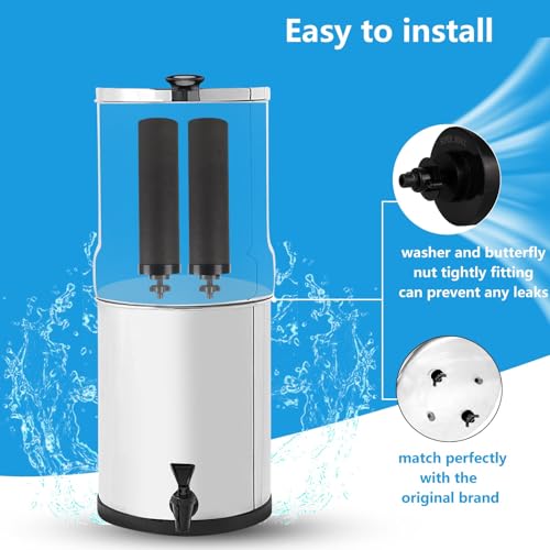 SUPER.BDACC Black 10 Inch Replacement Water Filter for Berkey BB9-2 Gravity System