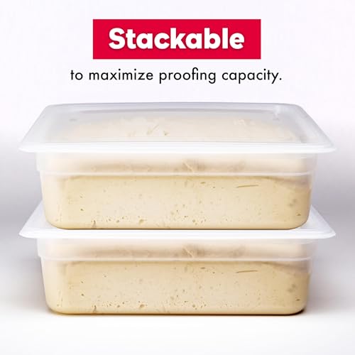 Proofing Container Set 2 Pack with 6L Capacity for Dough Rising, Bread & Pizza - Stackable, BPA-Free, Dishwasher Safe - Variation 2