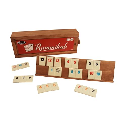 Rummikub Tile Game Vintage Edition with Wooden Storage Case - Family Fun