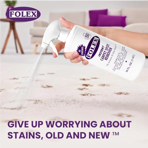 Instant Carpet & Upholstery Stain Remover 32 oz Pack of 2 - Pet, Food & Wine Spills