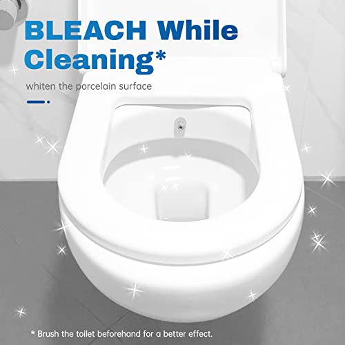 Vacplus Toilet Bowl Cleaner Tablets 50 Pack Long-Lasting Auto Bleach & Freshener