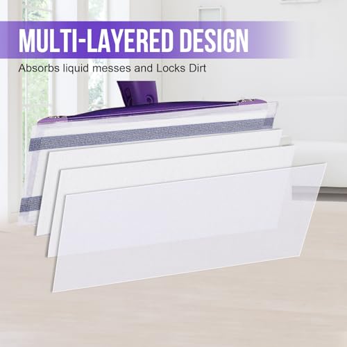 Disposable Mop Pad Refill for Wet Jet Mop - 120 Count Multi-Surface Floor Cleaner Pads