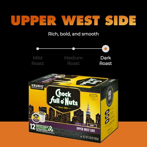 Chock Full o' Nuts K-Cup Pods - Upper West Side, 6-Pack of 12