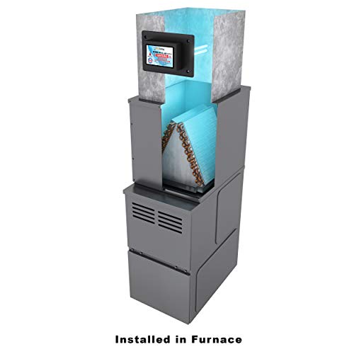UV-C Air Purifier Light for HVAC Duct 8x8x9 Inches - Whole House UVC Disinfection