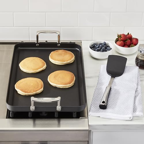Double Burner Griddle - 13x20 Inch Nonstick Hard Anodized Cookware, New Listing