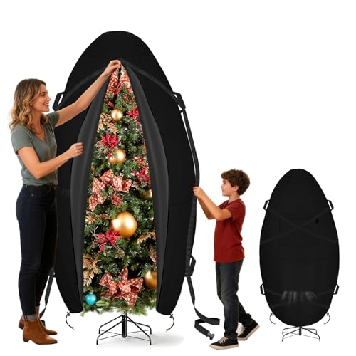Upright Christmas Tree Cover-for 7FT/7.5FT Trees or Topiary