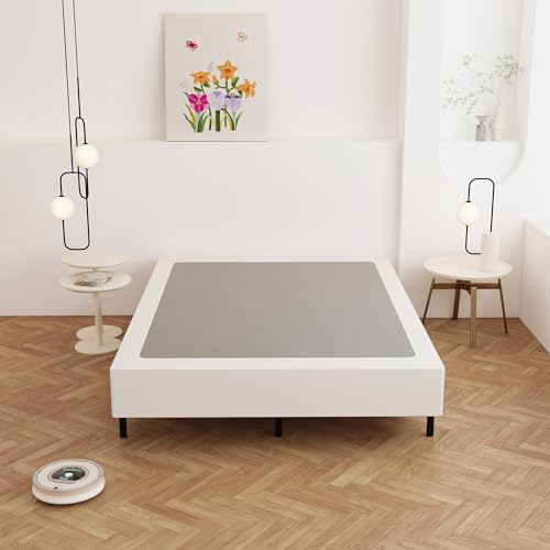 Maenizi 9 Inch Queen Box Spring Bed Base with Fabric Cover – Sturdy & Noise-Free