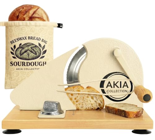 Manual Bread Slicer for Homemade & Sourdough Loaves - Adjustable Thickness