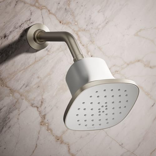 Kohler Cinq Square Single-Function Filtered Showerhead - 2.5 GPM Polished Chrome