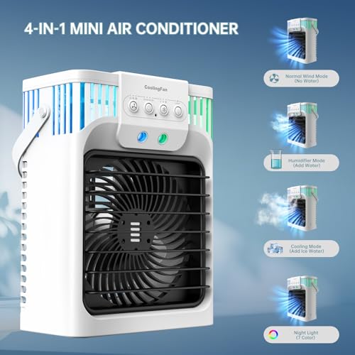 Portable Air Conditioenrs, Evaporative Cooler with Remote Control,