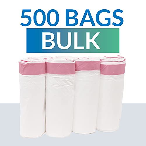 Reli Tall Kitchen Drawstring Trash Bags 13 Gallon - 500 Count Bulk, White - Pack of 1