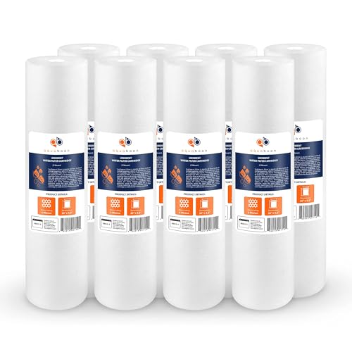 Aquaboon 5 Micron Sediment Water Filter Replacement 20x4.5 - 8 Pack Variation 8
