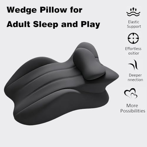 OTONIS Black Multi-Functional Memory Foam Wedge Pillow - Ergonomic Support