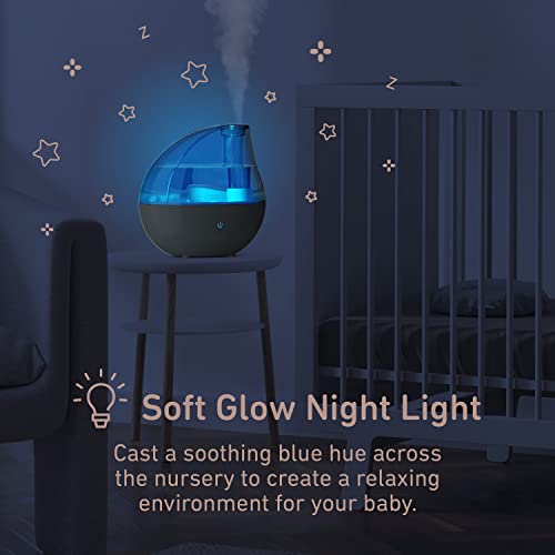 Pure Enrichment PureBaby Whisper Green Ultrasonic Cool Mist Humidifier for Nursery