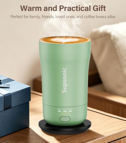 Supsonic Heated Coffee Mug 14oz Smart Travel Mug with Sage Green Variation