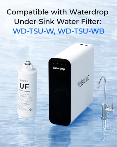 Waterdrop 0.01μm Under-Sink Water Filter Replacement – 24 Months Lifespan