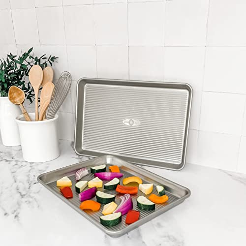 USA Pan 2-Pack Nonstick Quarter Sheet Baking Pans Set of 2