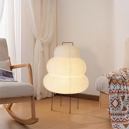 CMHSYTKE Noguchi Style Akari Floor Lamp 15.8x26in Rice Paper Lantern for Cozy Home Decor