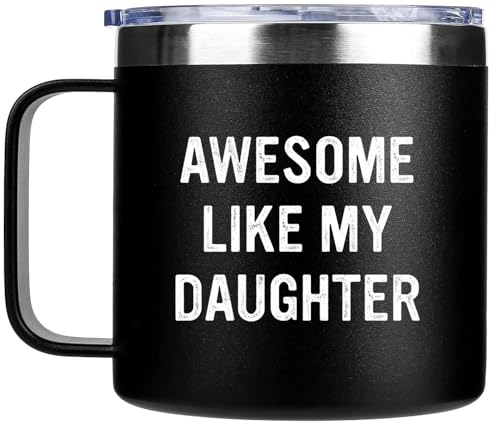 Edizzone Dad Gift Tumbler - Insulated Reusable Travel Mug for Fathers Day & Birthday