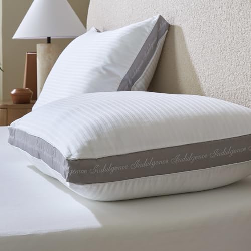 Indulgence Side Sleeper Pillow 20x28in, High Thread Count Cotton, Overfilled