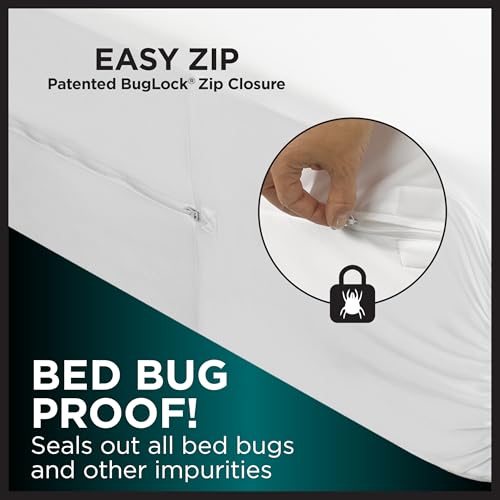Protect-A-Bed AllerZip Queen Waterproof Mattress Encasement 11-18" Deep Pocket