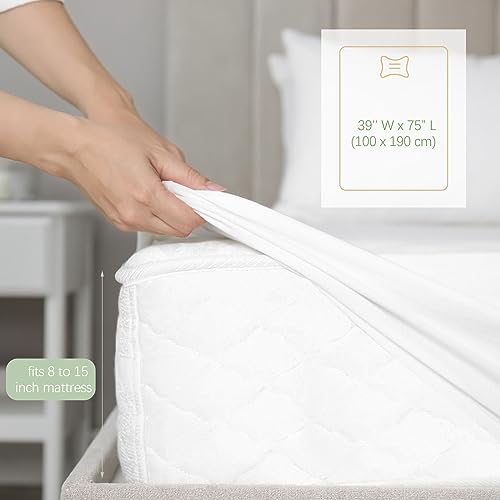 Preboun 20 Pack Fitted Sheets Twin Bulk with Pocket Elastic Corners,