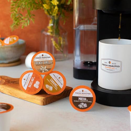 Fresh Roasted Coffee Flavored K-Cup Pod Variety Pack - 96 Count, Medium Roast, Kosher - The Great Eight Variation