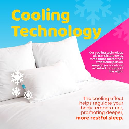 Marshmalloo Soft Cooling Bed Pillow for Stomach Sleepers, Standard Size