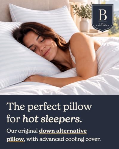 Beckham Hotel Collection Queen Size Adjustable Cooling Pillow with Down Alternative Fill