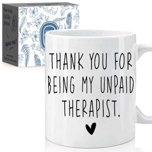 Therapist Friendship Mug for Women - Funny Coffee Gift for Mental Health & Occupational Therapy