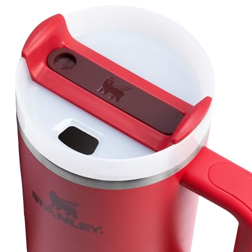 Stanley Quencher H2.0 Flow State Tumbler 40 oz Chili Red | Vacuum Insulated Drinkware