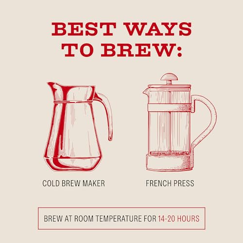 Organic Cold Brew Coffee Beans - Smooth & Sweet Blend, 80 Ounce Pack
