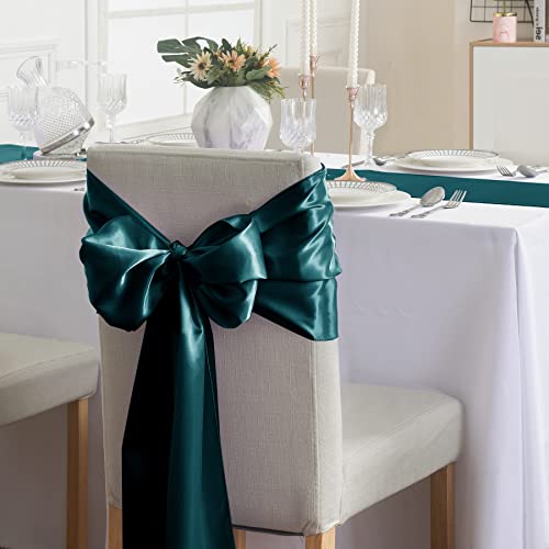 Hunte 6 Pack Satin Christmas Table Runners 12x108 Inches for Weddings & Events