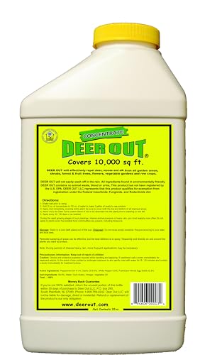 Deer Out 32oz Concentrate Deer Repellent - Natural, Rainproof, Pet Safe