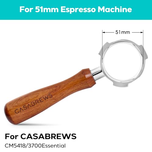 CASABREWS 51mm Bottomless Portafilter for CM5418 & 3700 Essential Espresso Machines