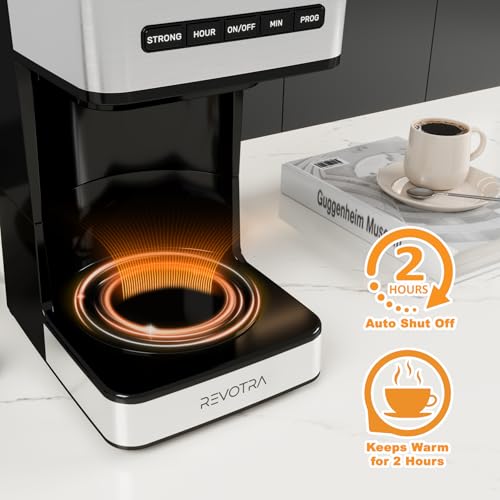 12-Cup Programmable Drip Coffee Maker with Hot & Iced Coffee, Brew Strength Control