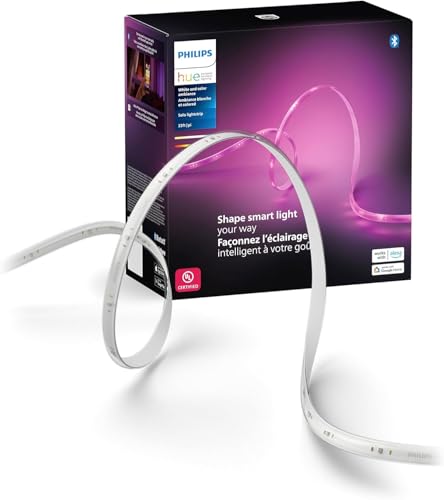 Philips Hue 16 Ft Smart LED Lightstrip Base Kit - Voice Control & App Compatible