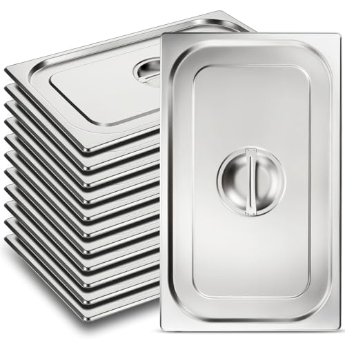 Suclain Full Size Stainless Steel Steam Table Pan Cover - Model 12