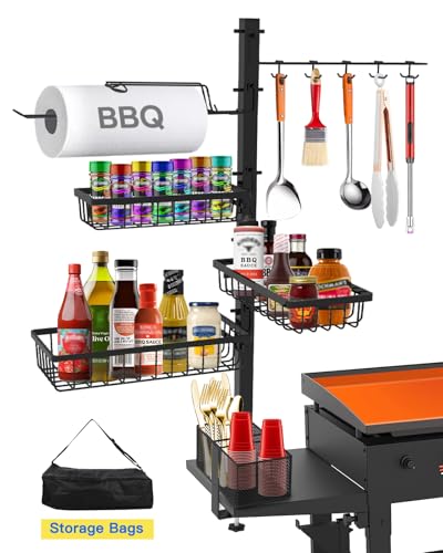 Blackstone Griddle Caddy with Powder Coating – Outdoor Grill Organizer & Accessories Holder