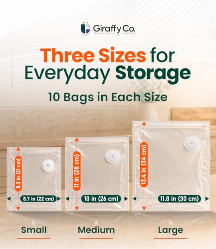 Handheld Vacuum Sealer Set with Reusable Bags - Compact Food Saver Kit