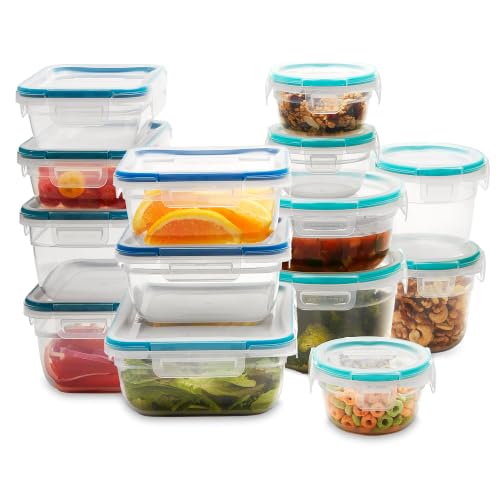 Snapware Plastic Food Storage Set - 14 Pack, Mixed Sizes, Airtight & Leakproof Lids