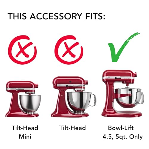 KitchenAid 5 Quart Stainless Steel Bowl with Handle for Bowl-Lift Mixers