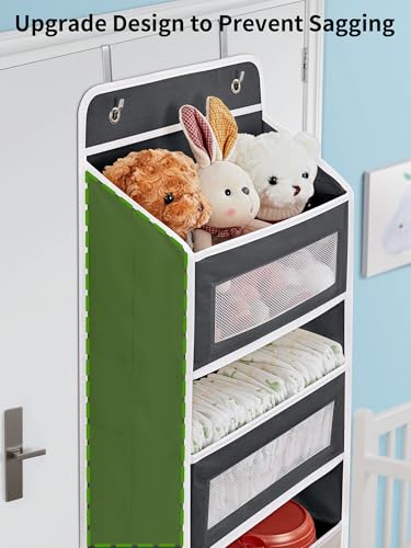 JARLINK Over the Door Organizer 5 Shelf Black - 1 Pack, Space Saver