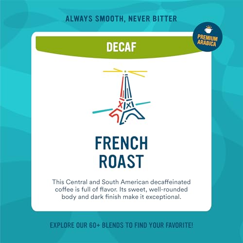 Organic Decaf French Roast Whole Bean Coffee - 4 Pound Bag