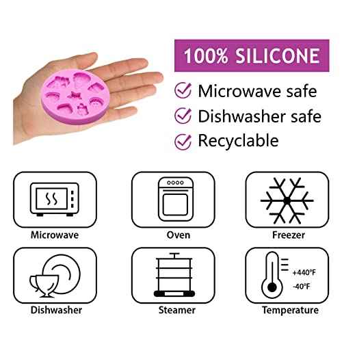 Ice Cream Fondant Molds Silicone, Lollipop Candy Molds, 3 Packs for Making Ice Cream Shapes Fondant Mold, Cake Decoration, Cupcake Toppers, Candle, Resin, Clay